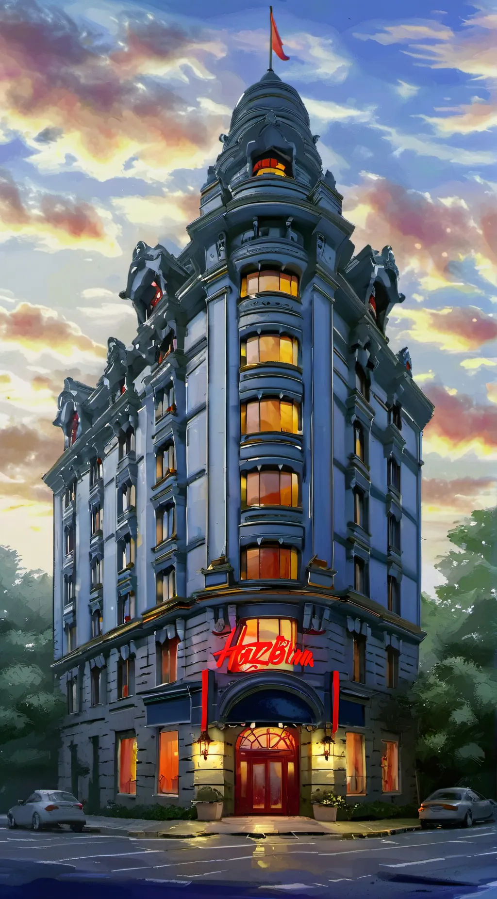 ai character: Alastor×Yuki*you* background