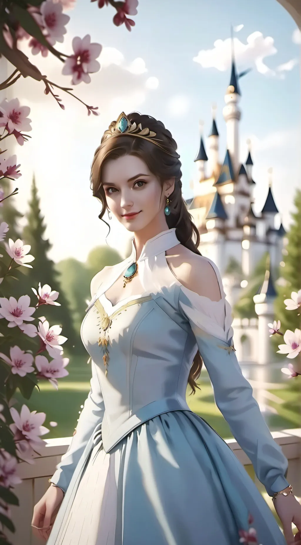 ai character: Princess Blossom background