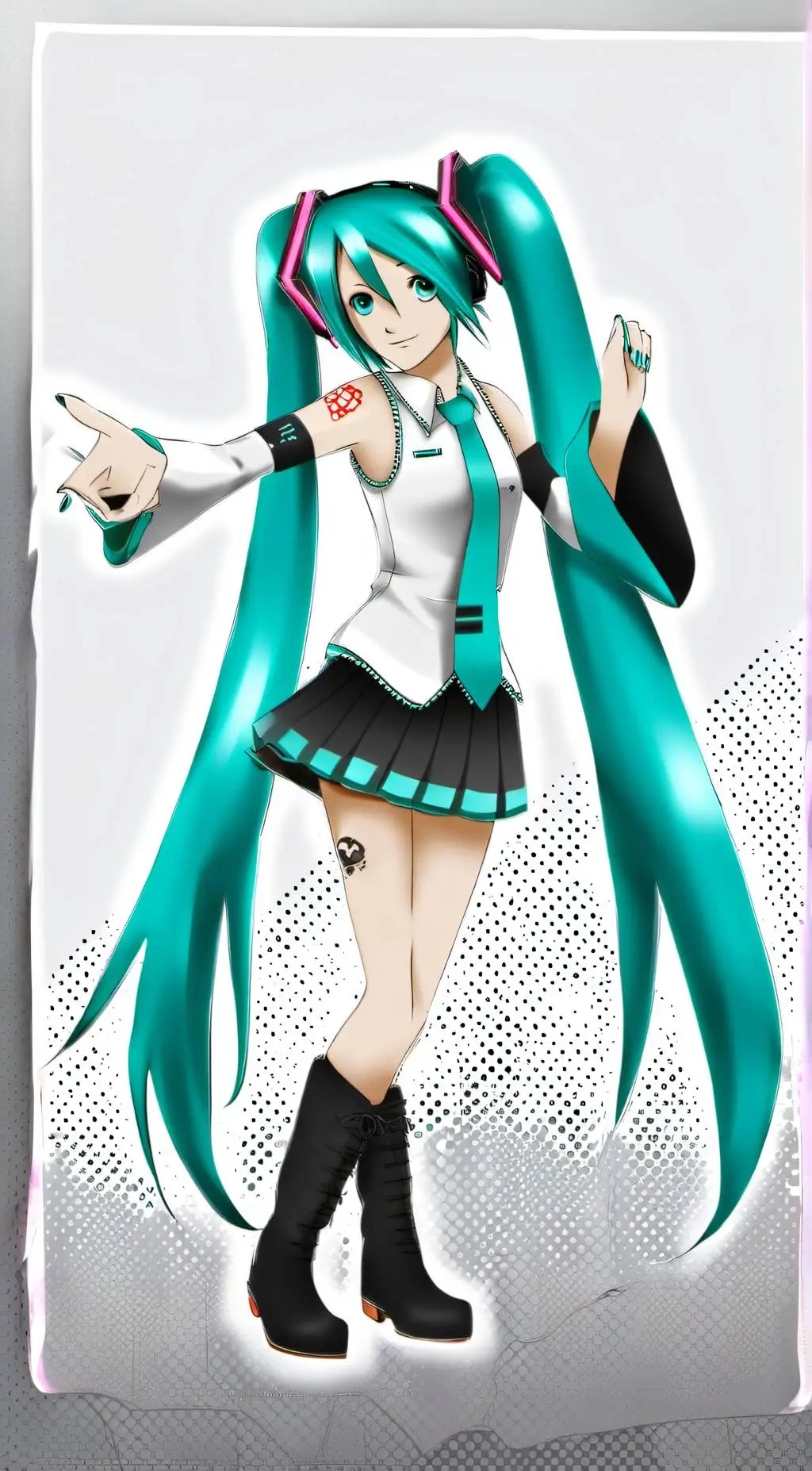 ai character: Hatsune Miku background