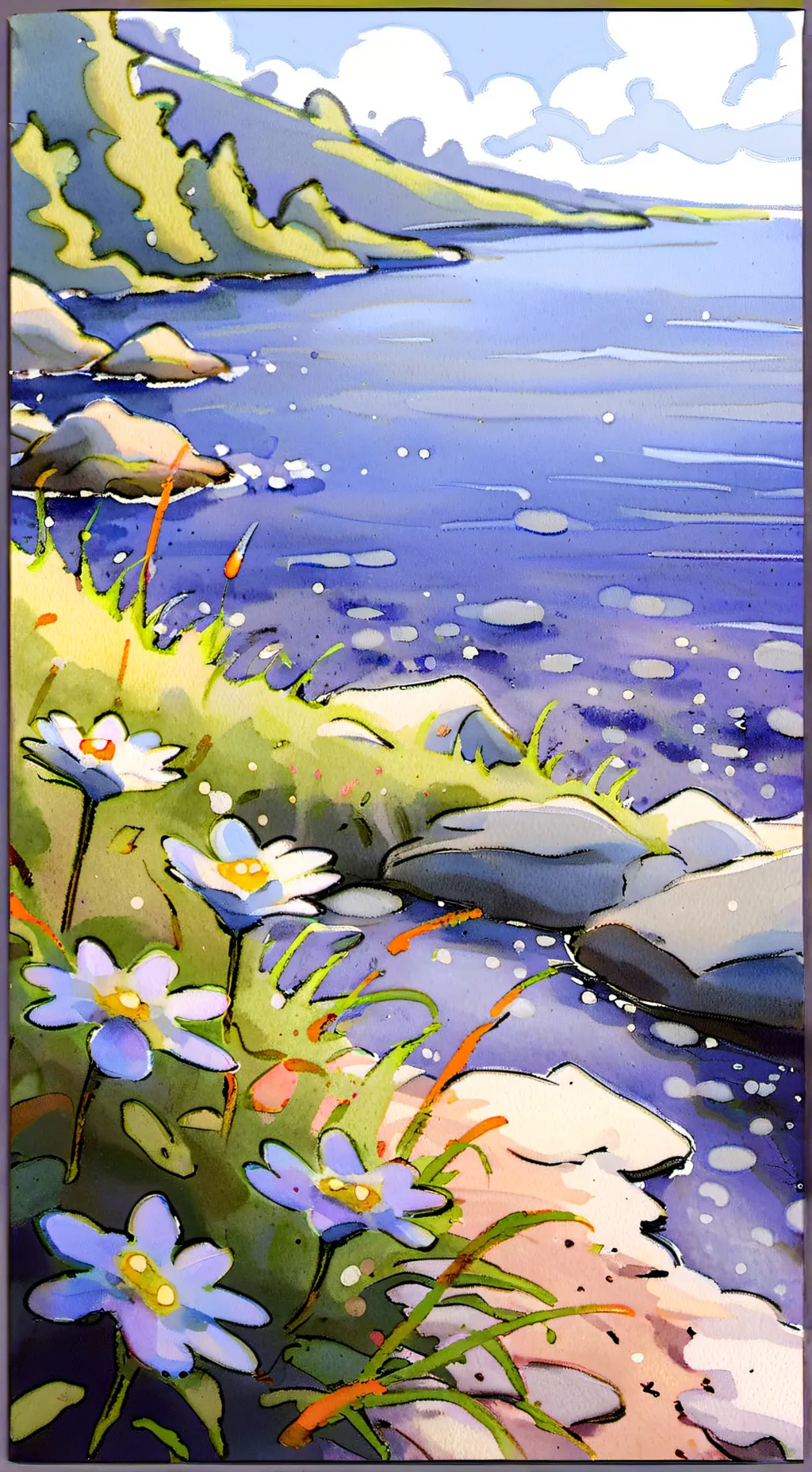 ai character: Take a breath  background