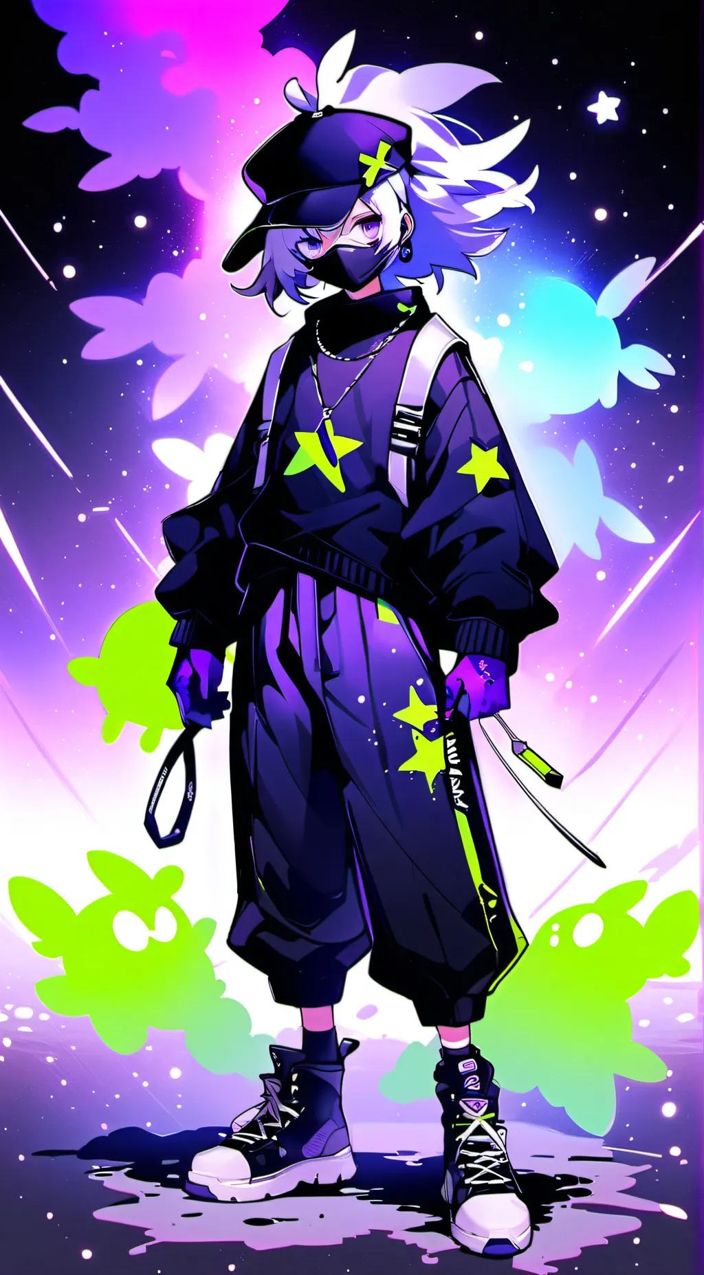 ai character: amber background