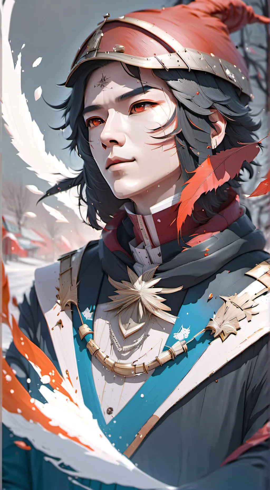 ai character: ninja boy background