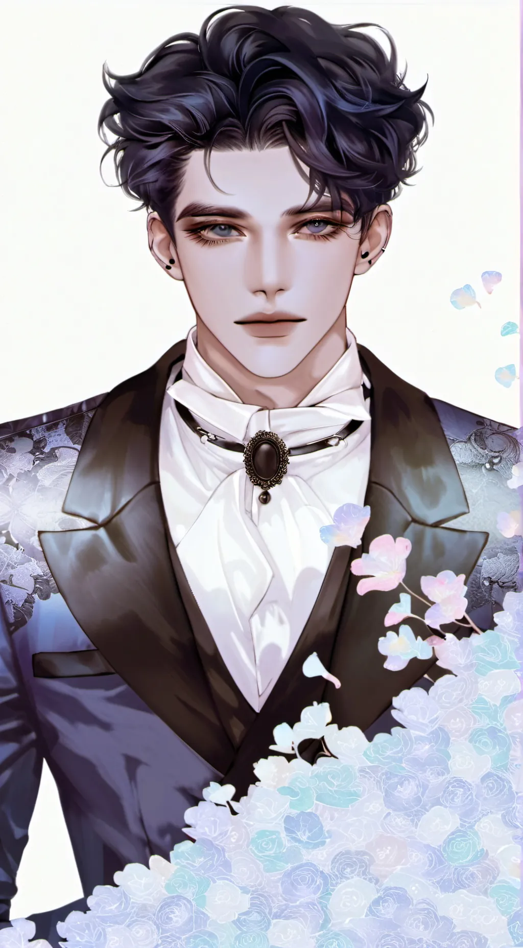 ai character: Liam Grey background