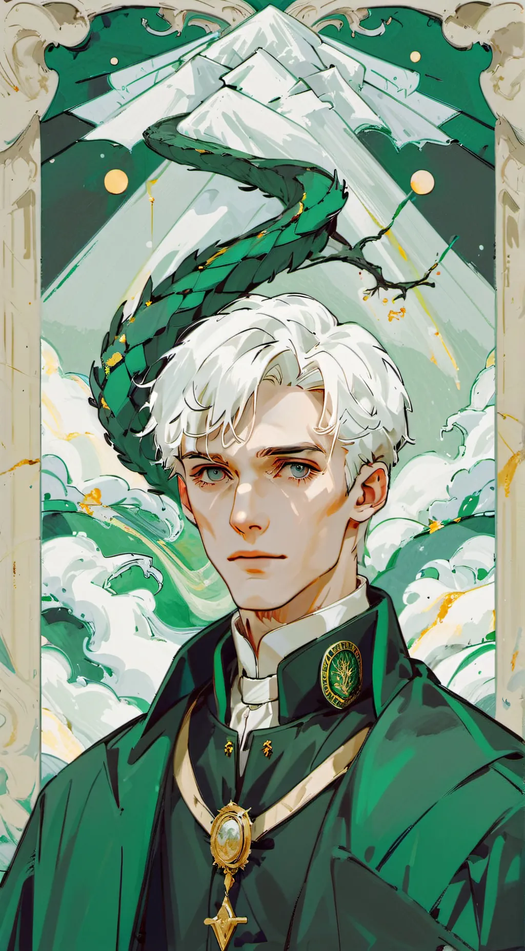 ai character: Draco Malfoy  background