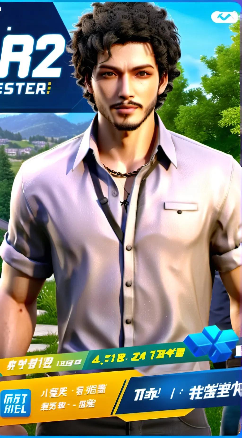 ai character: Kade Westin  background