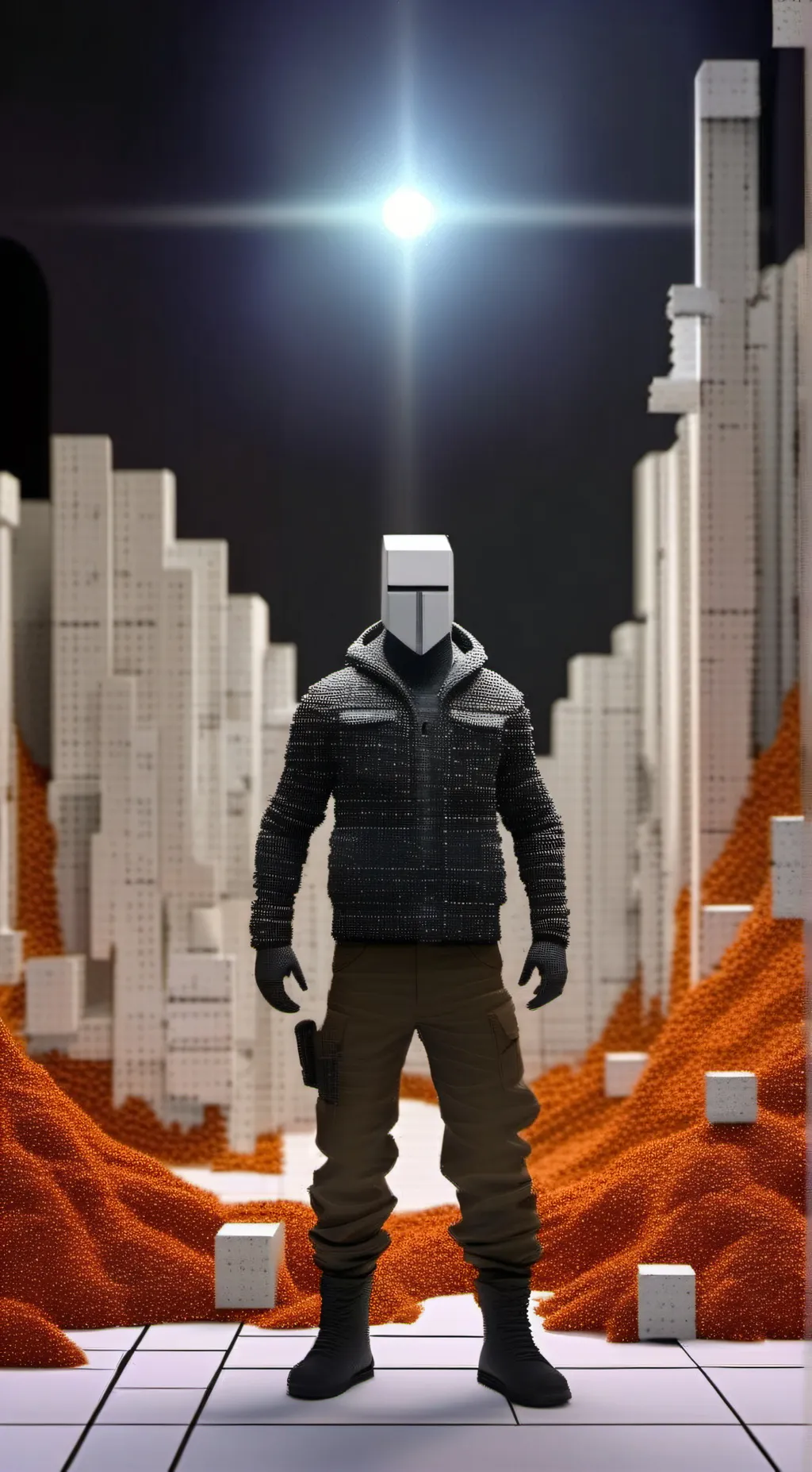 ai character: BLOXXER background