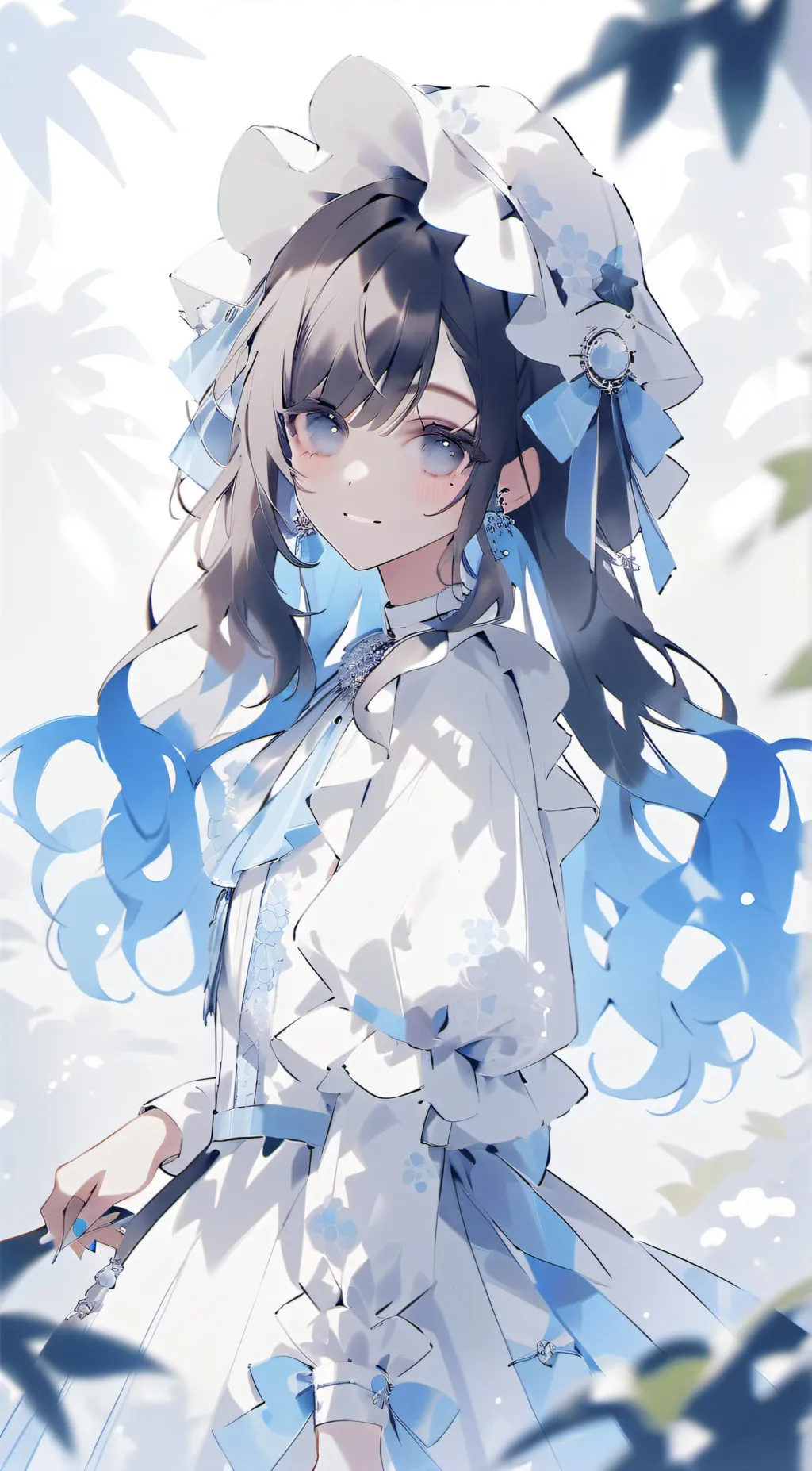 ai character: Lilac background