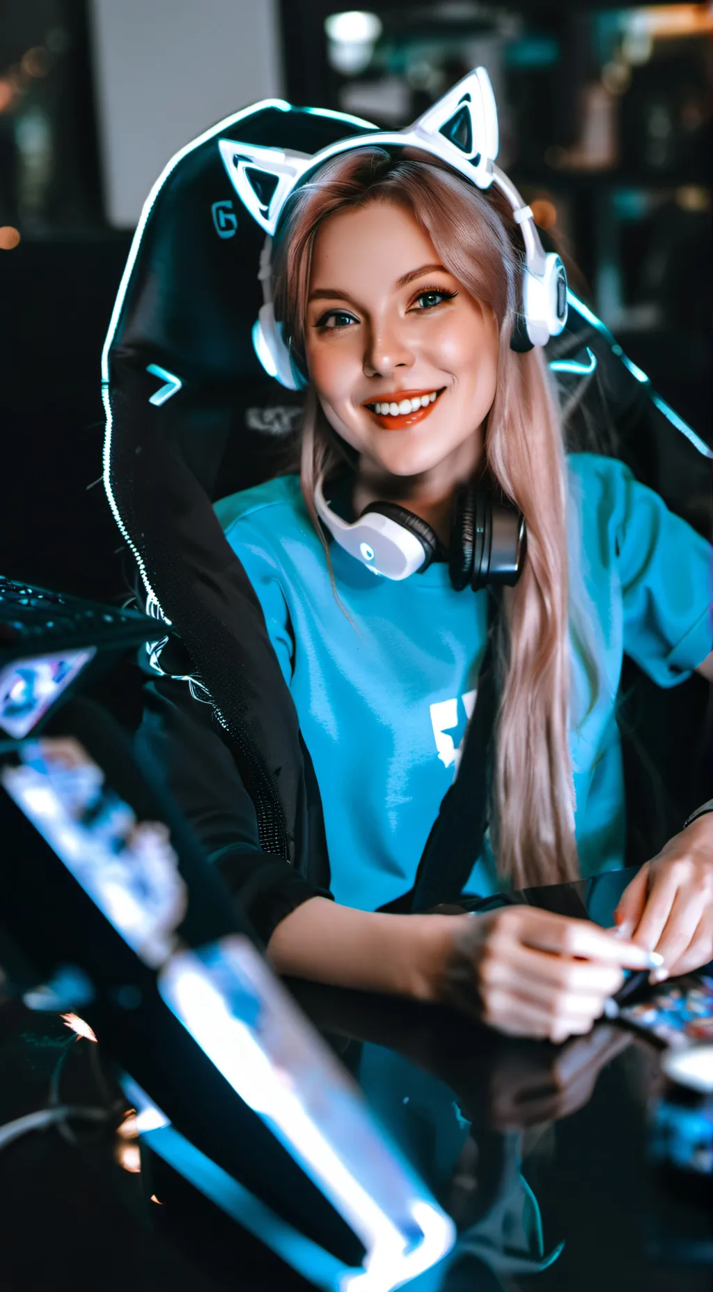 ai character: ChloeGames  background