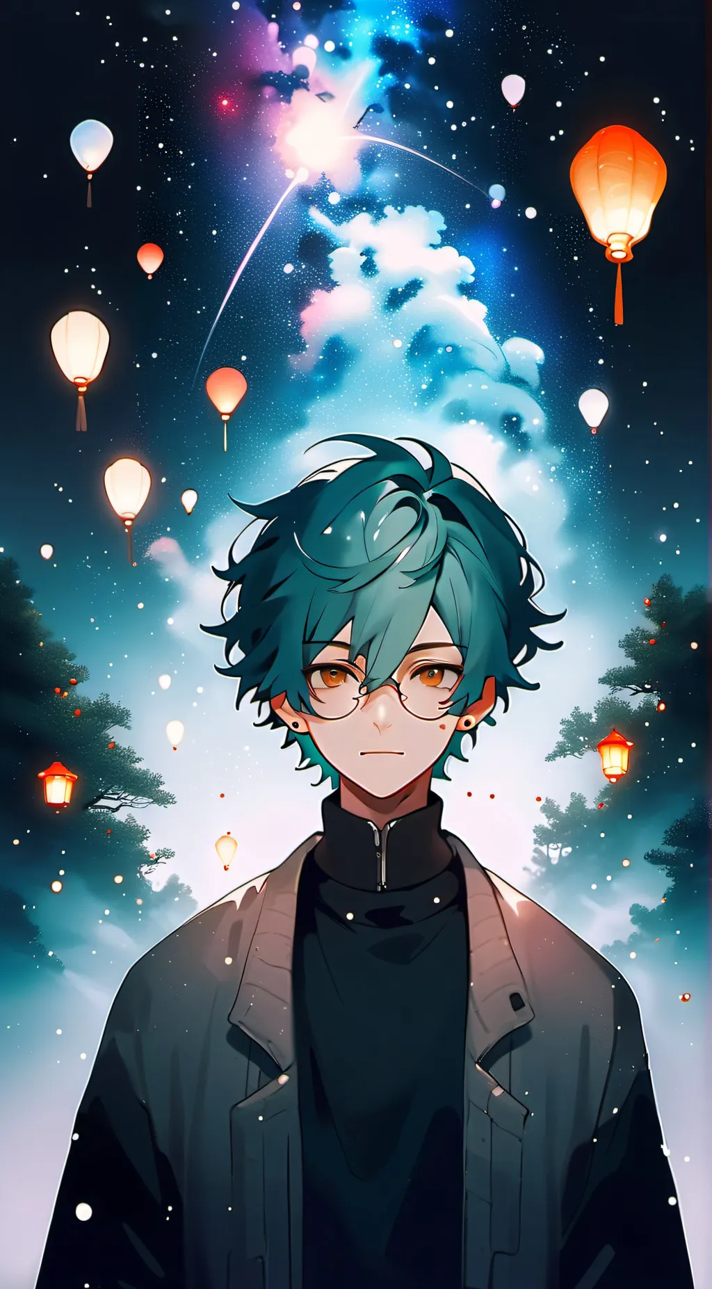 ai character: cal 💕💀 background