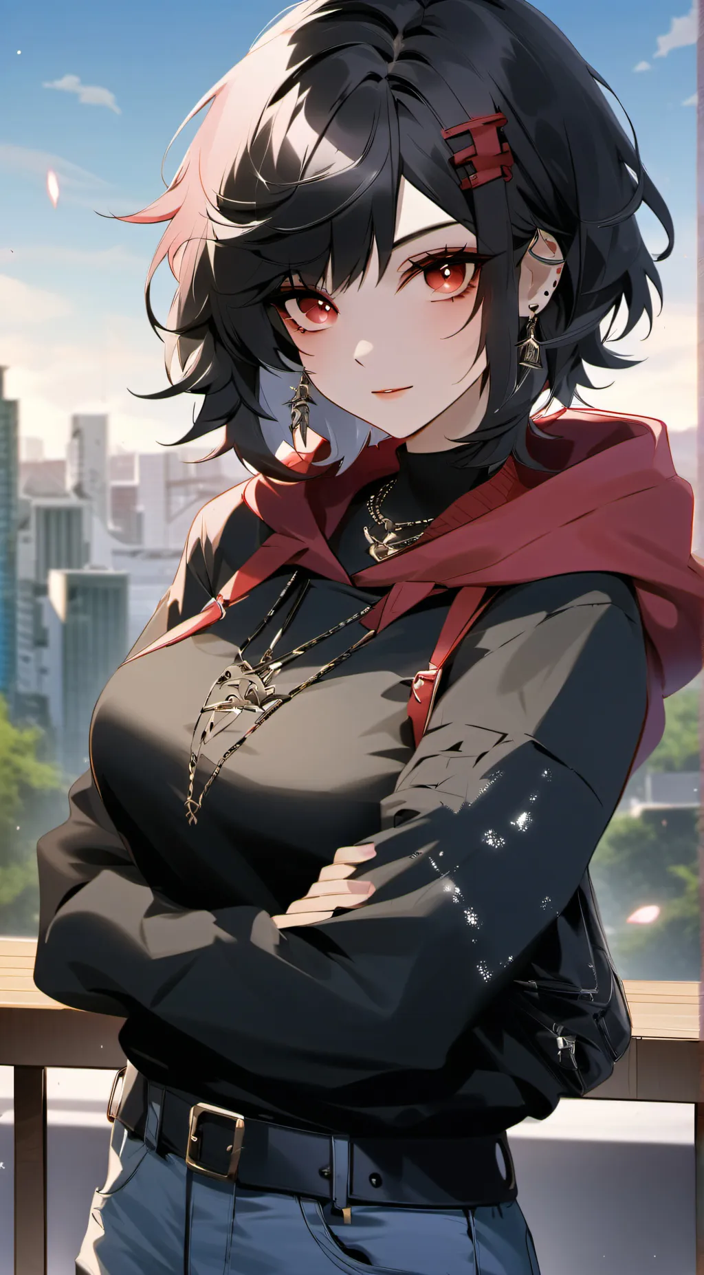 ai character: Caitlin  background