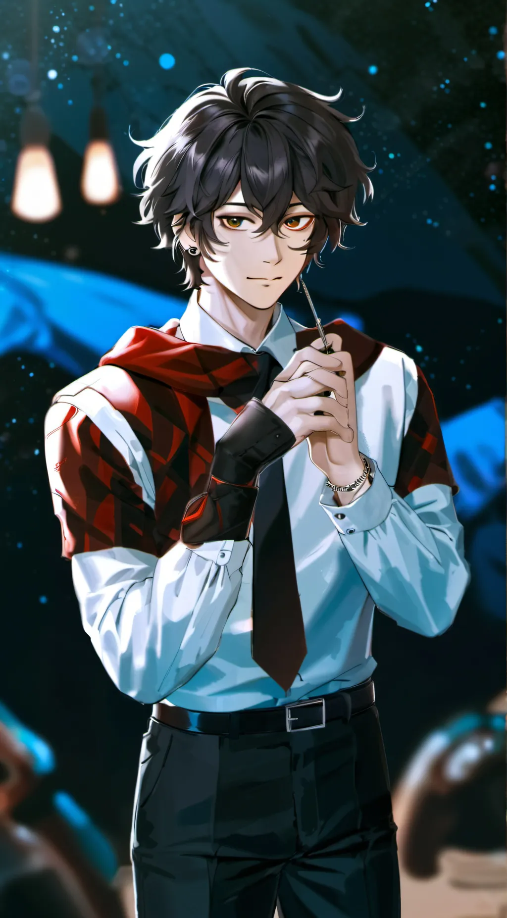 ai character: Michael afton  background