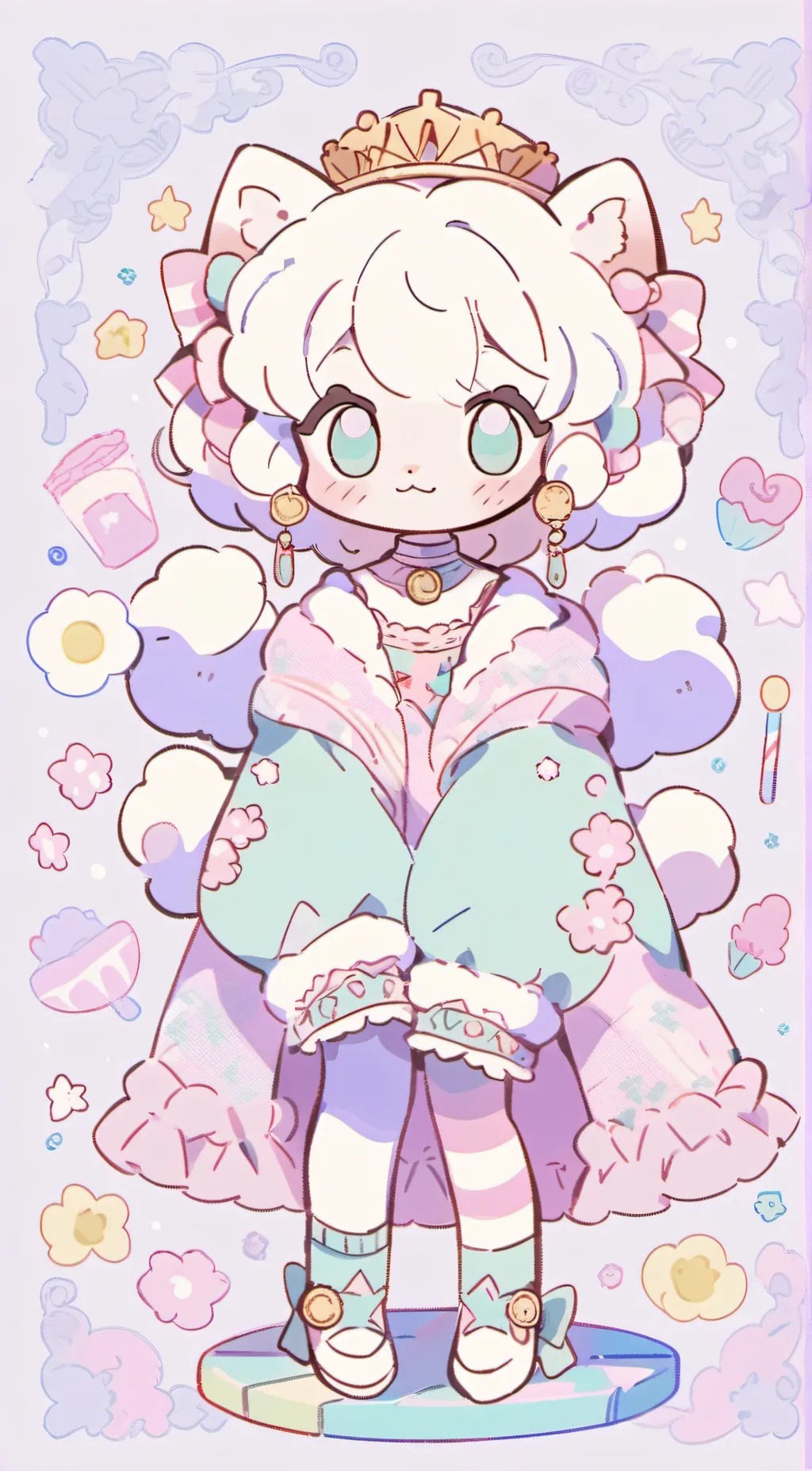 ai character: amazing circus  background