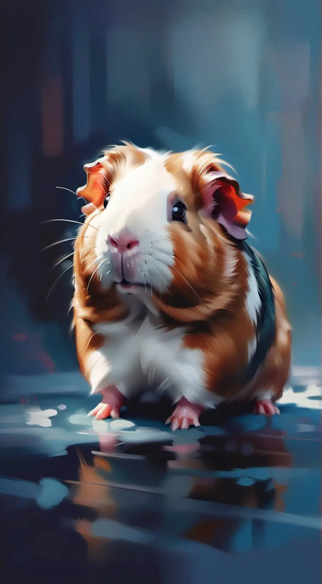 ai character: Percy guinea pig background