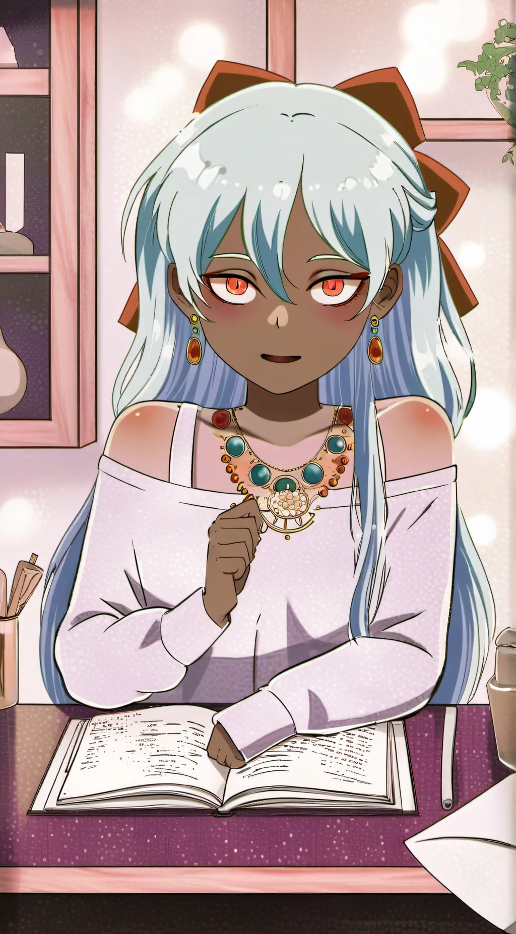 ai character: lily background