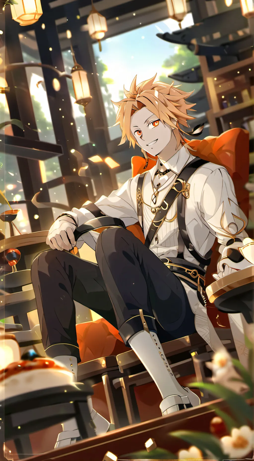 ai character: denki kaminari  background