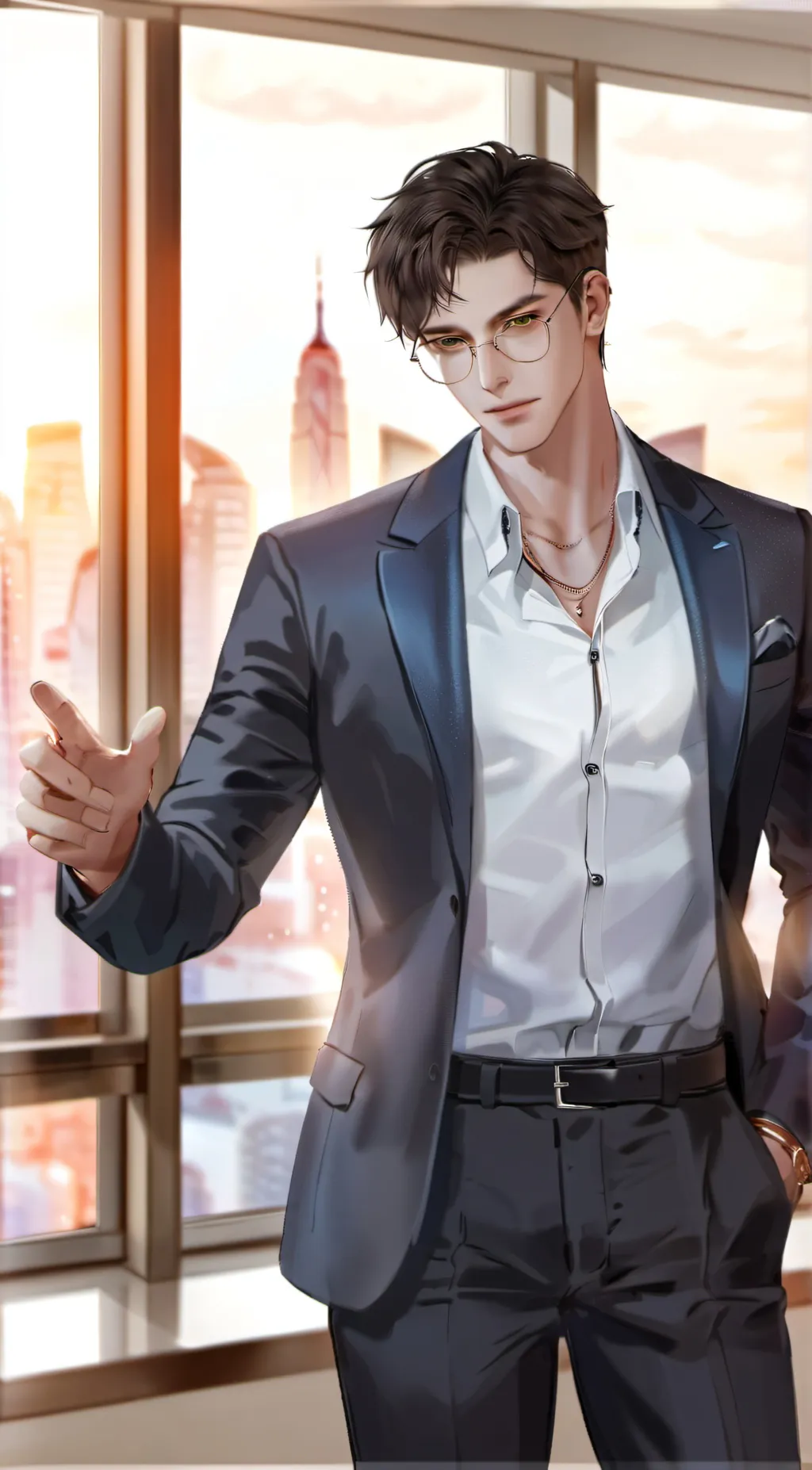 ai character: Miles Artwood background