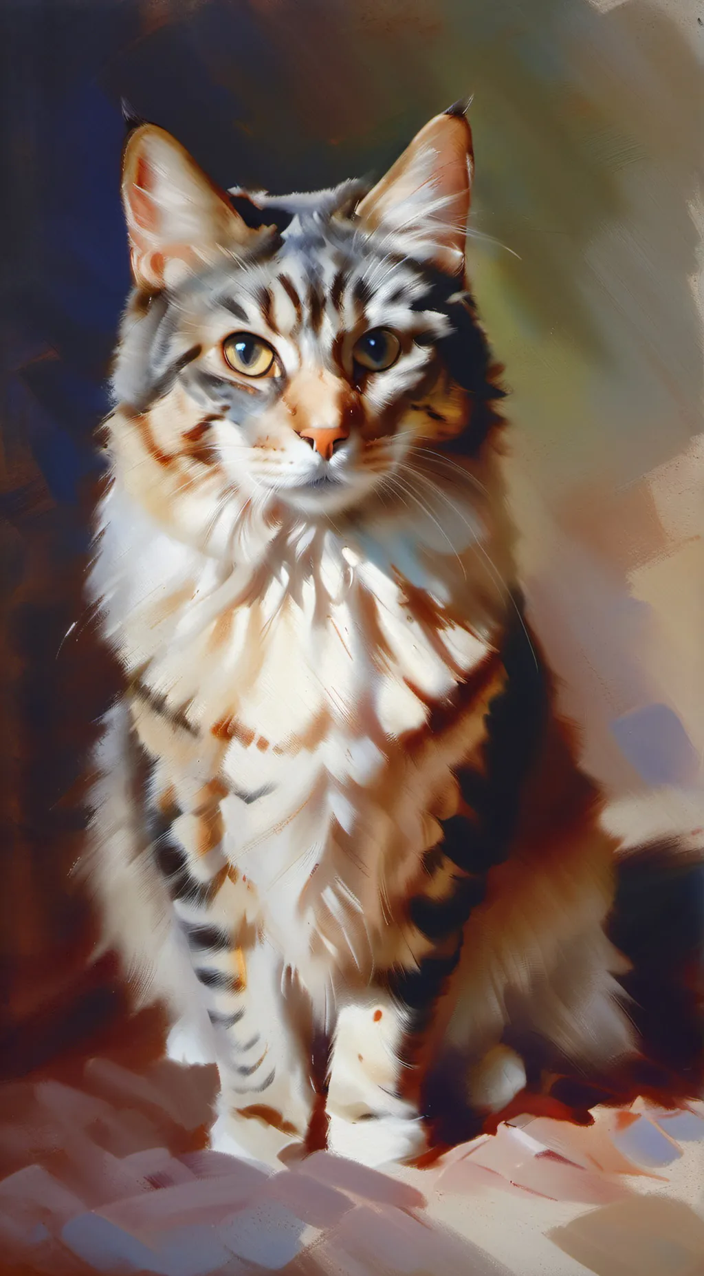 ai character: Marcus (cat) background