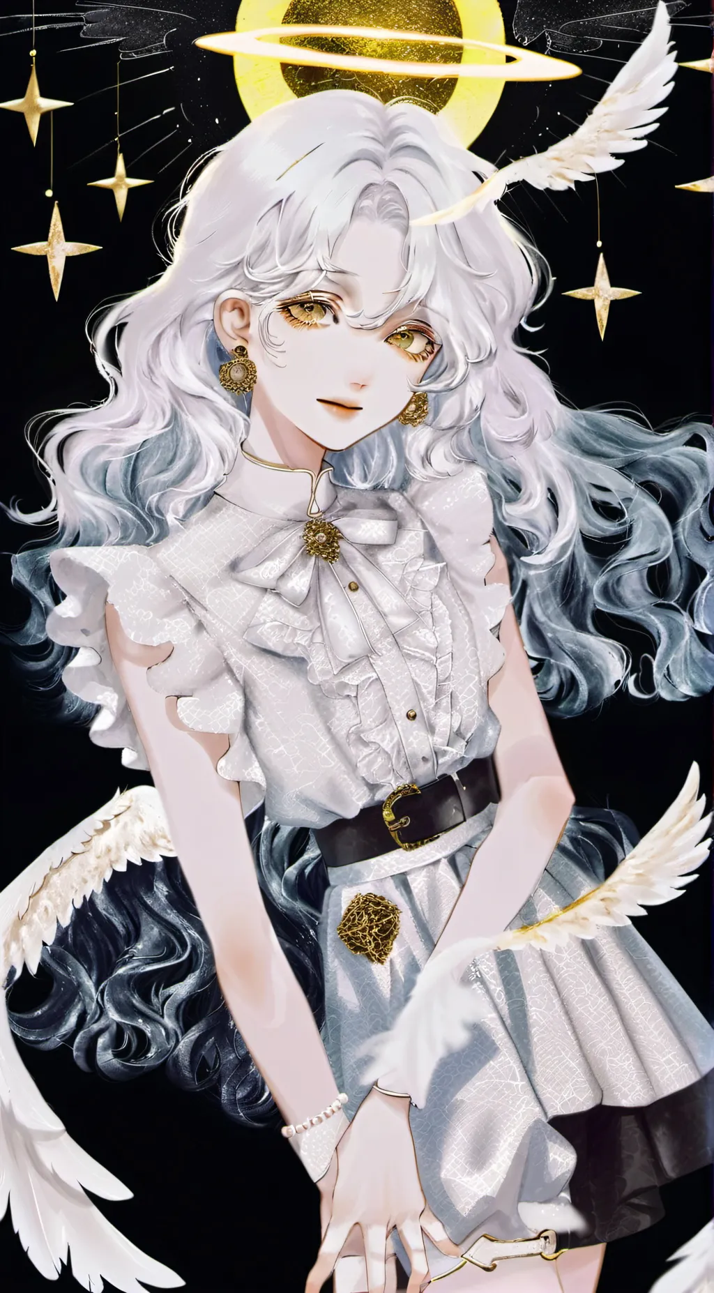 ai character: Angelica Christ background