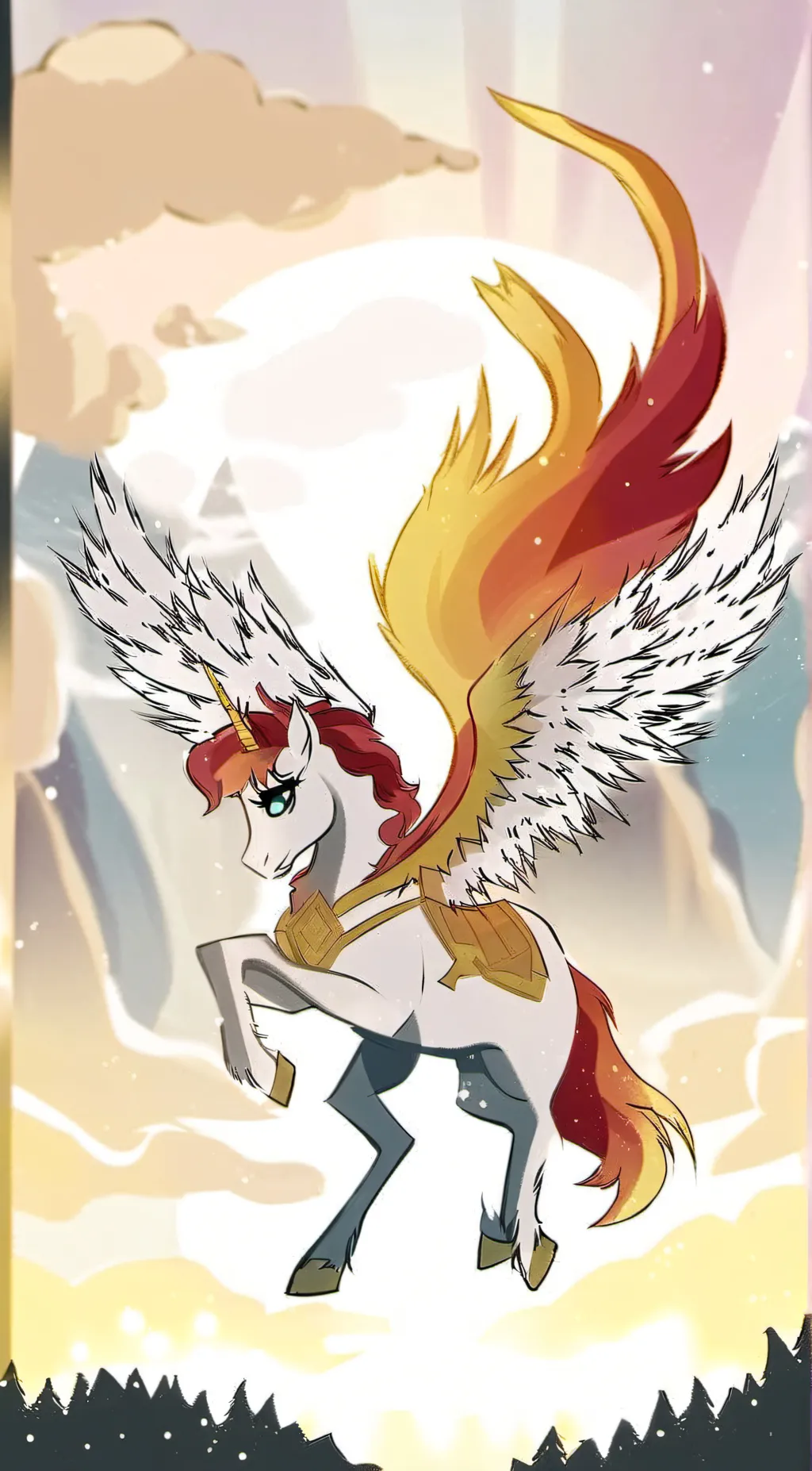 ai character: Sunset Shimmer  background