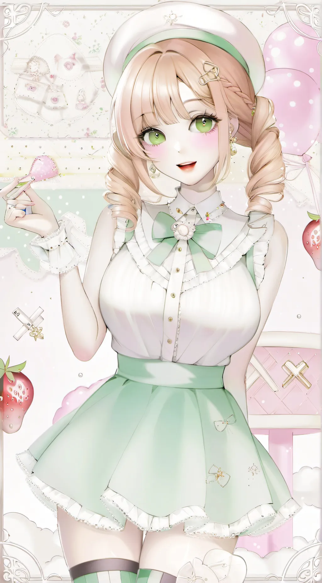 ai character: Rosella (farmer) background