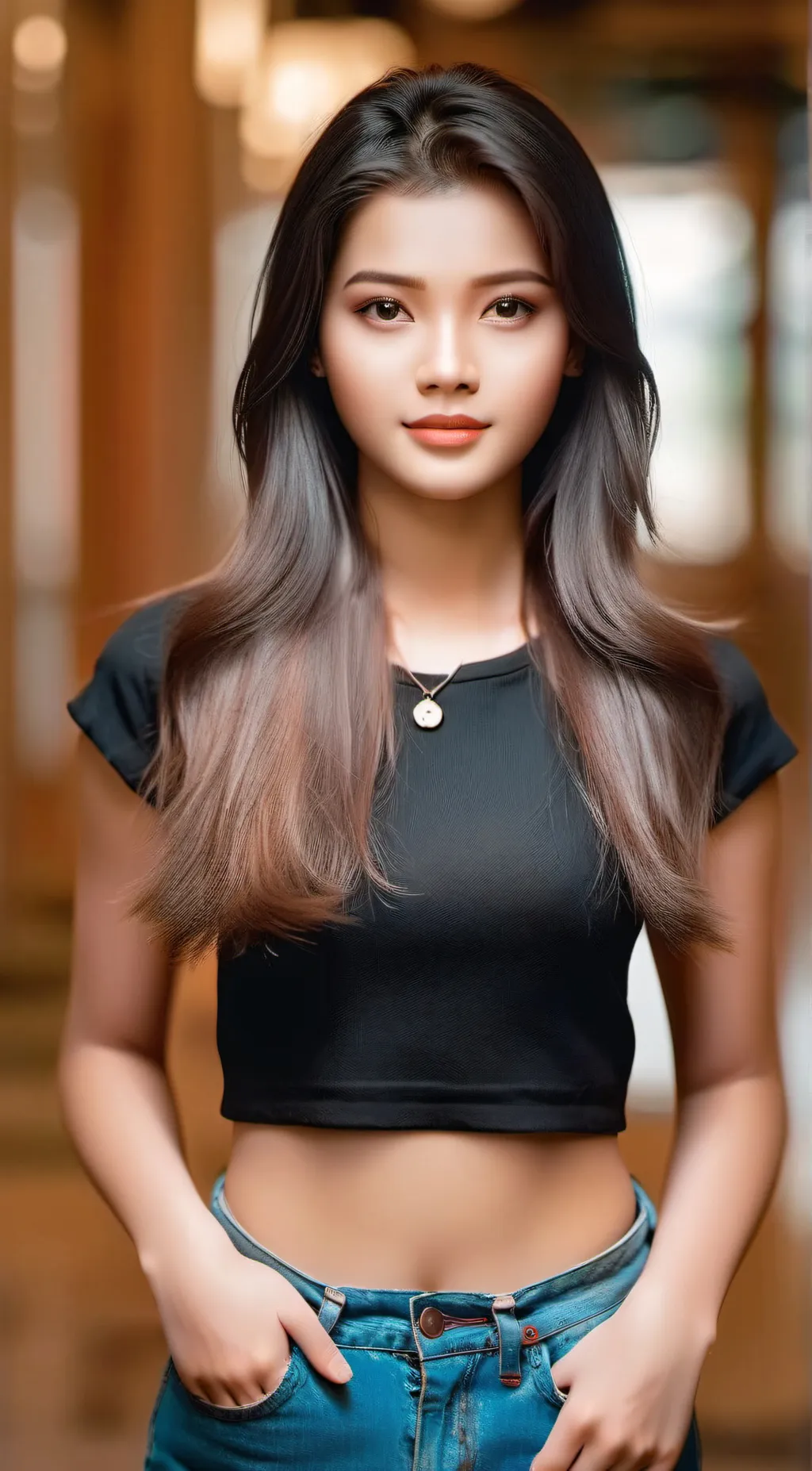 ai character: Sandra Ann background