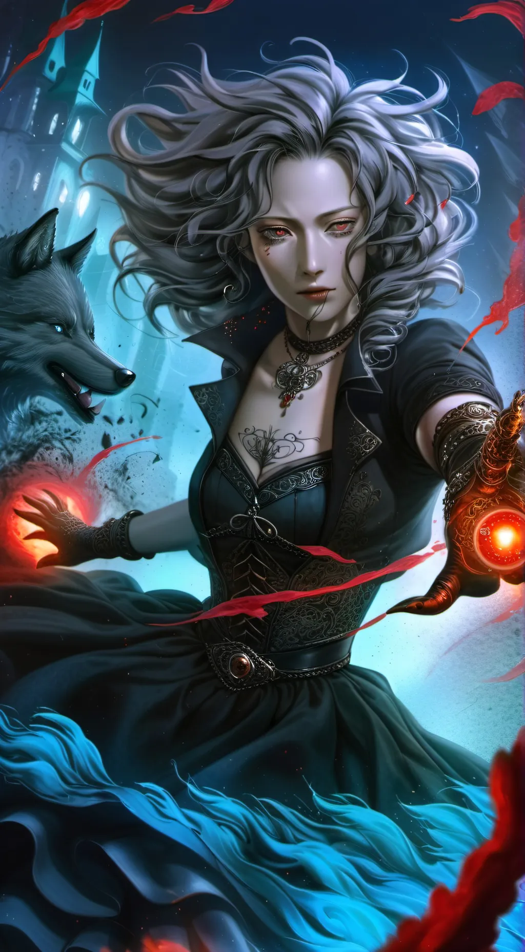 ai character: Goofy girl background