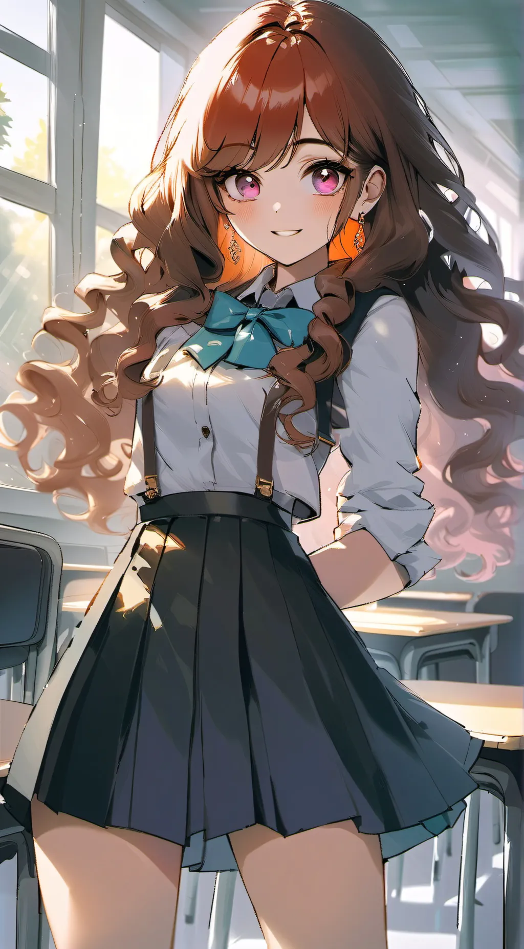 ai character: Sarah Black background