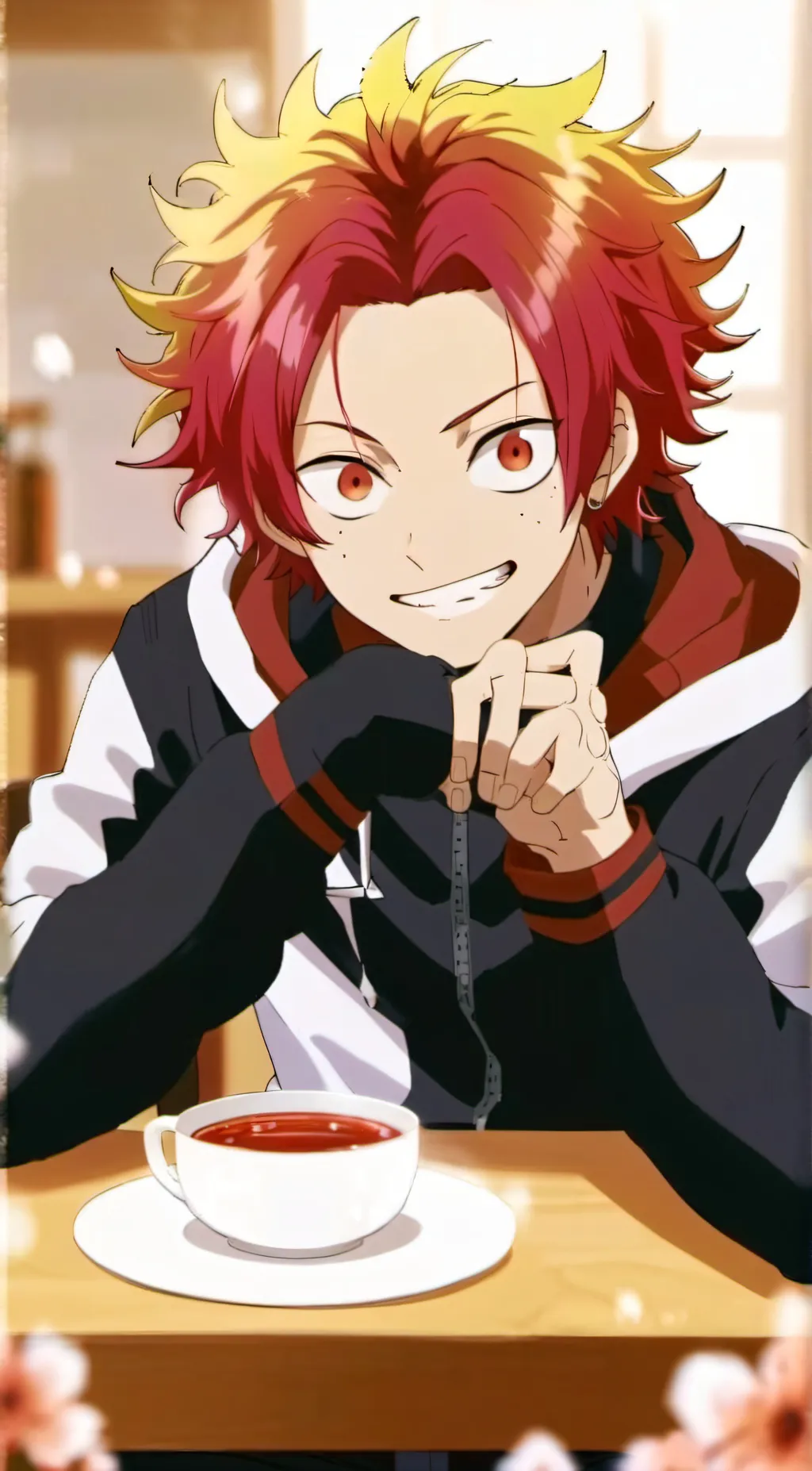 ai character: Kirishima From MHA background