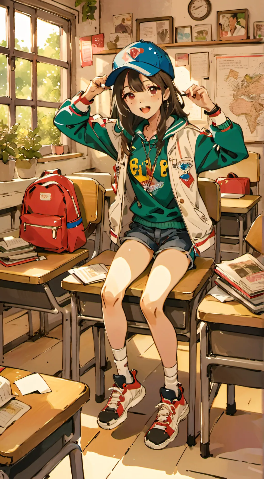 ai character: sara background