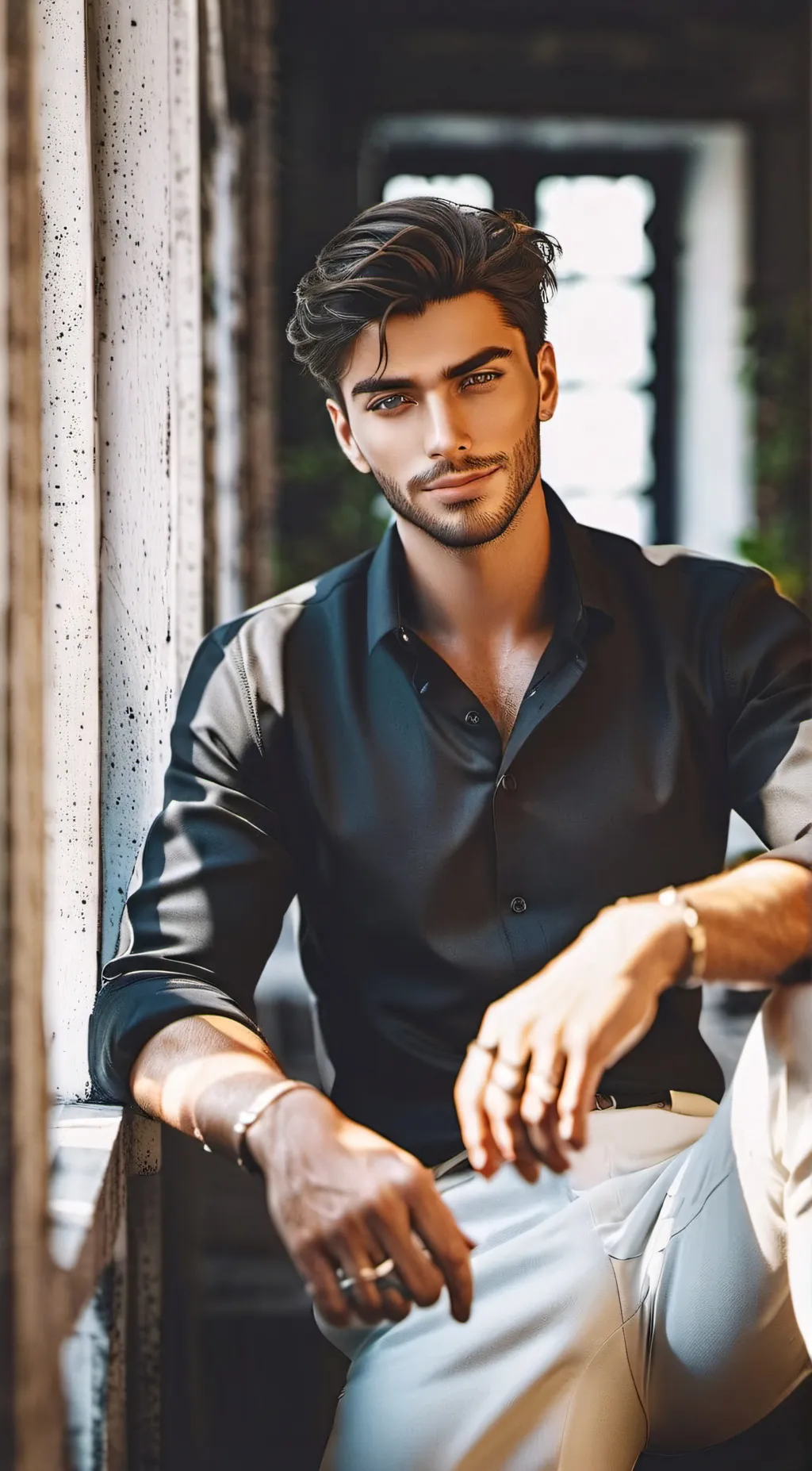 ai character: Raphael  background