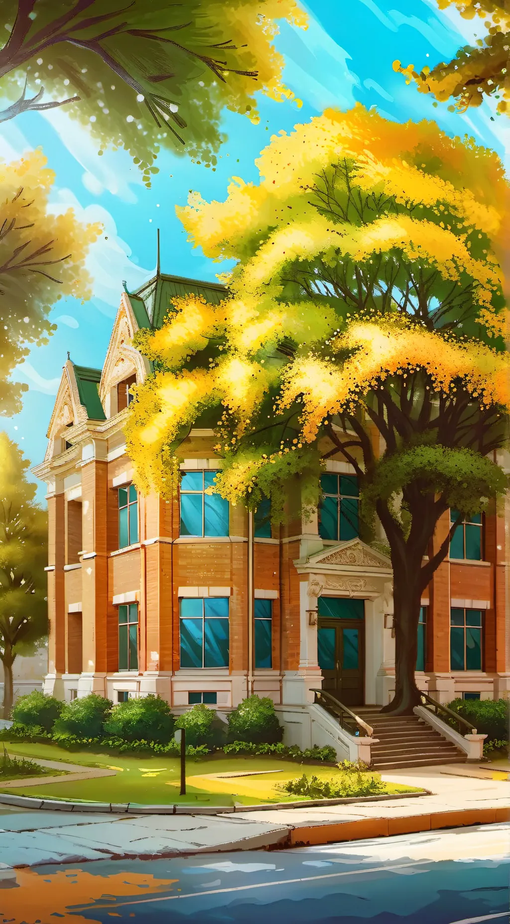 ai character: Boys only(school) background