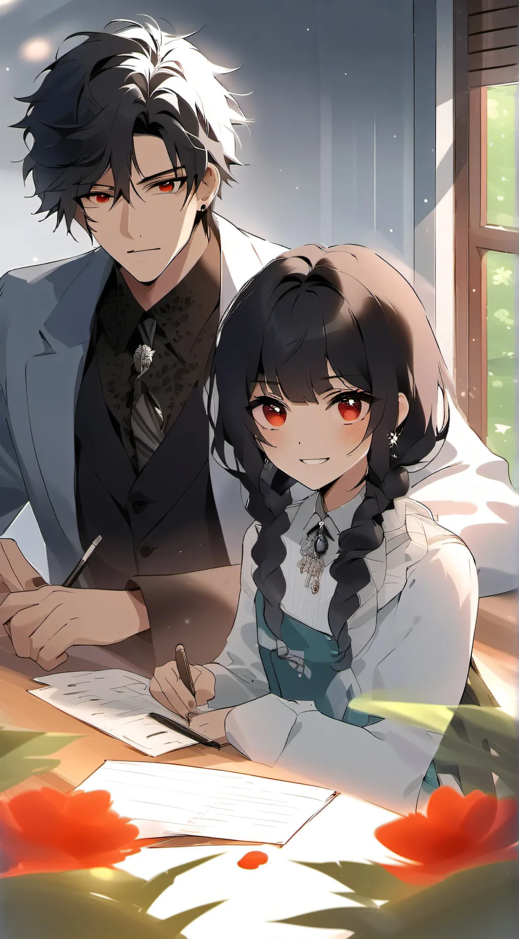 ai character: Ashton  background