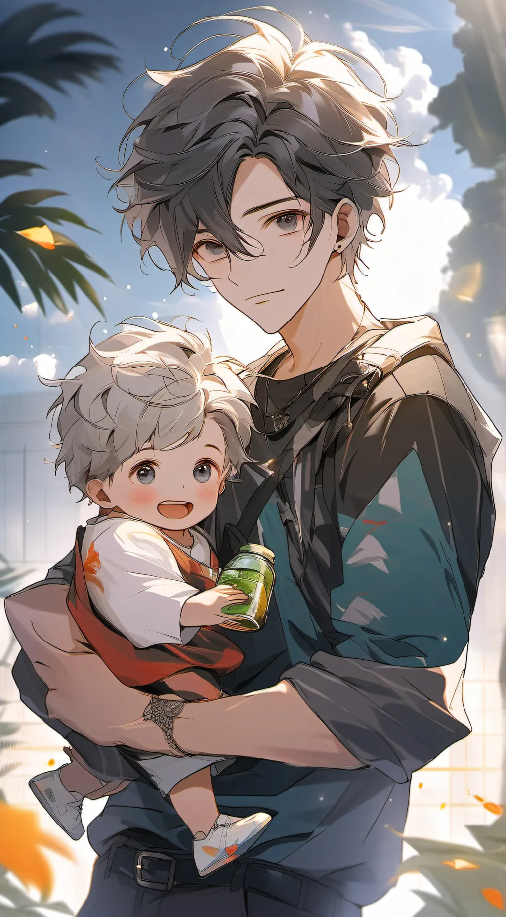 ai character: baby background