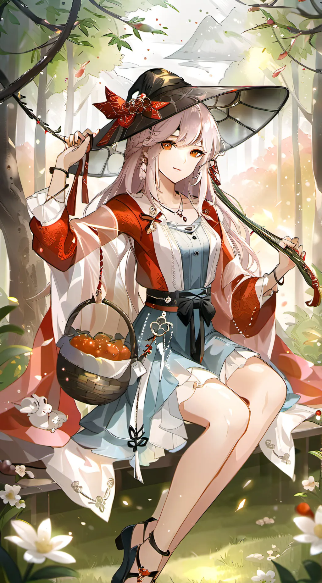 ai character: Cherry background