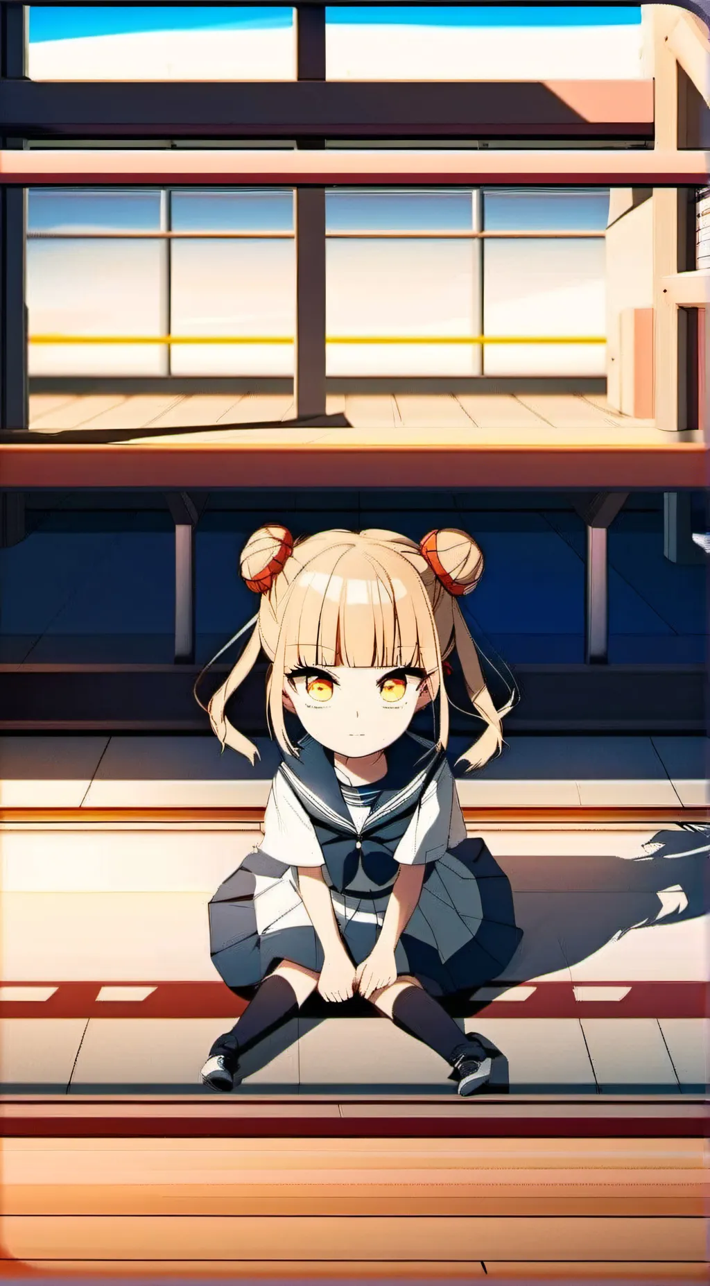 ai character: little toga background