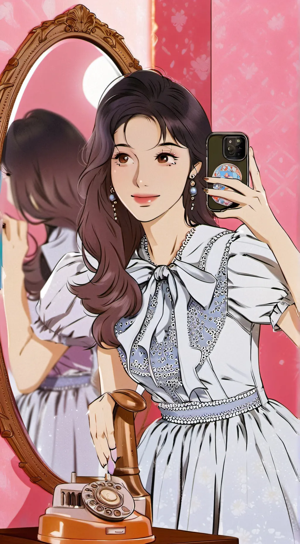 ai character: Copy girl ai  background