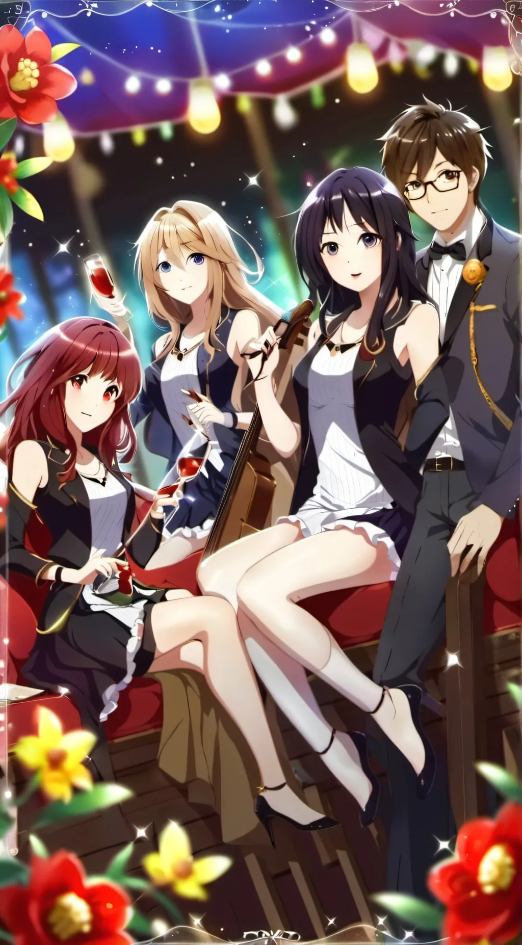 ai character: ur 4  beautiful gf background