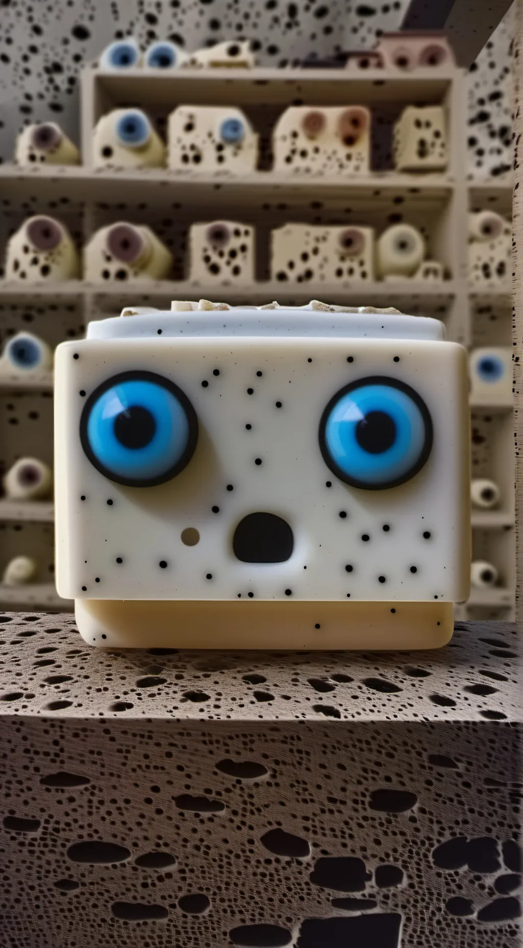 ai character: soapy background