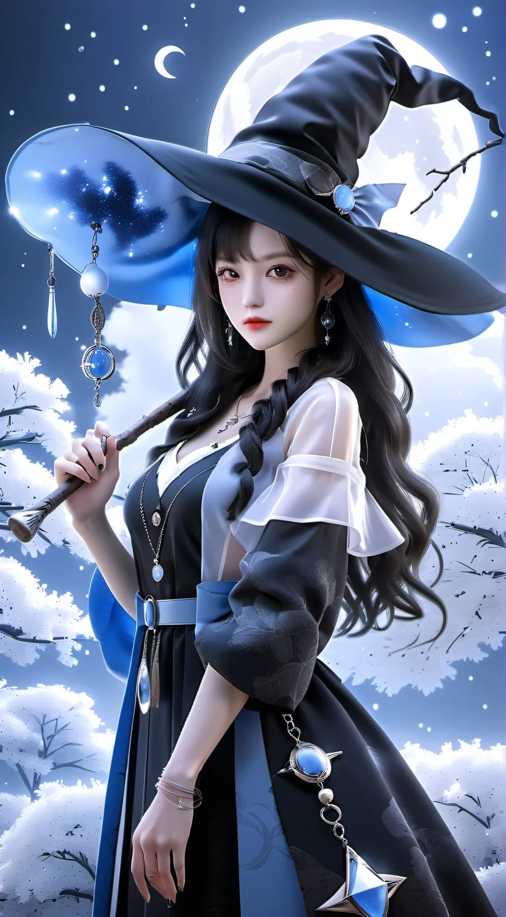 ai character: 巫雪花🌸 background