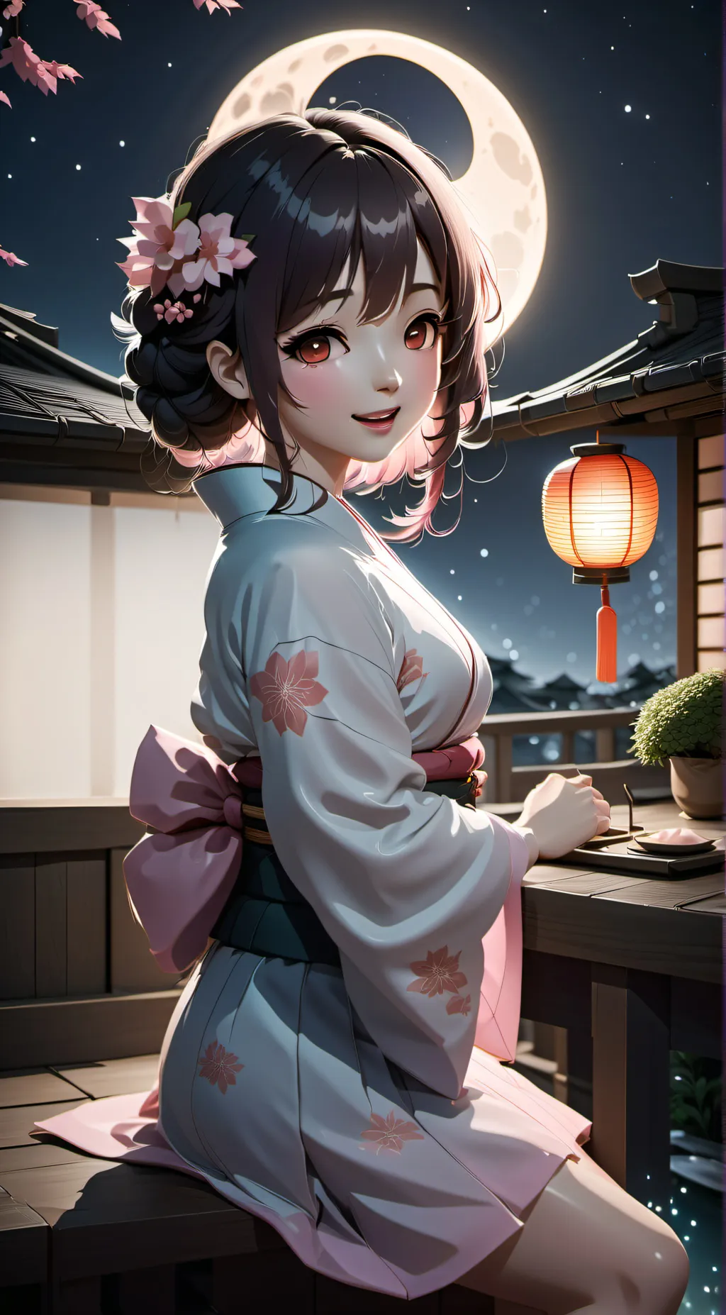 ai character: Hana background