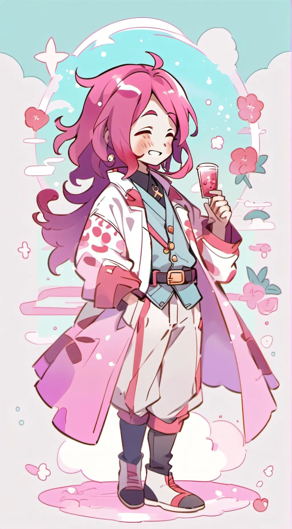 ai character: Sunny shimmer background