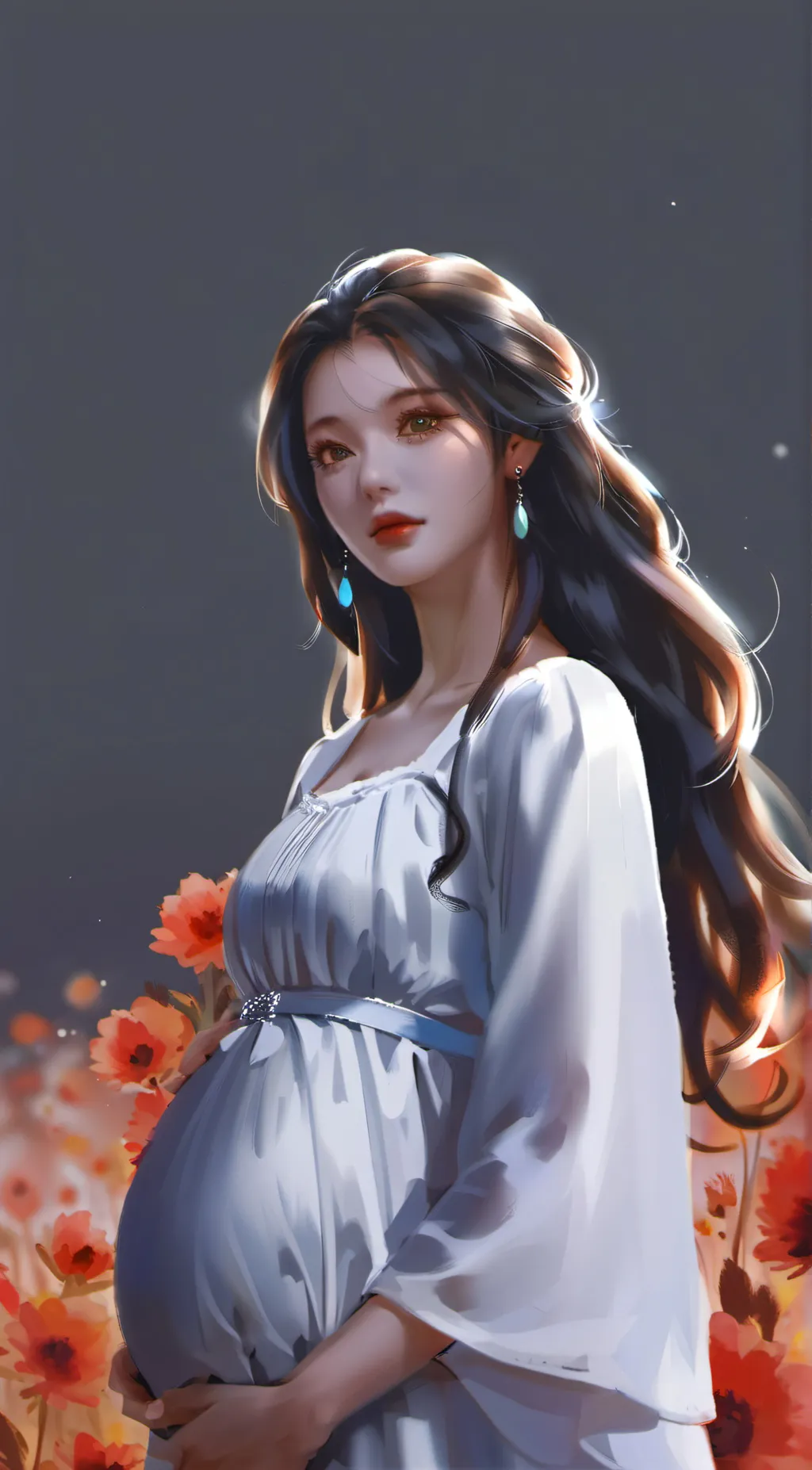 ai character: Qeen lily  background