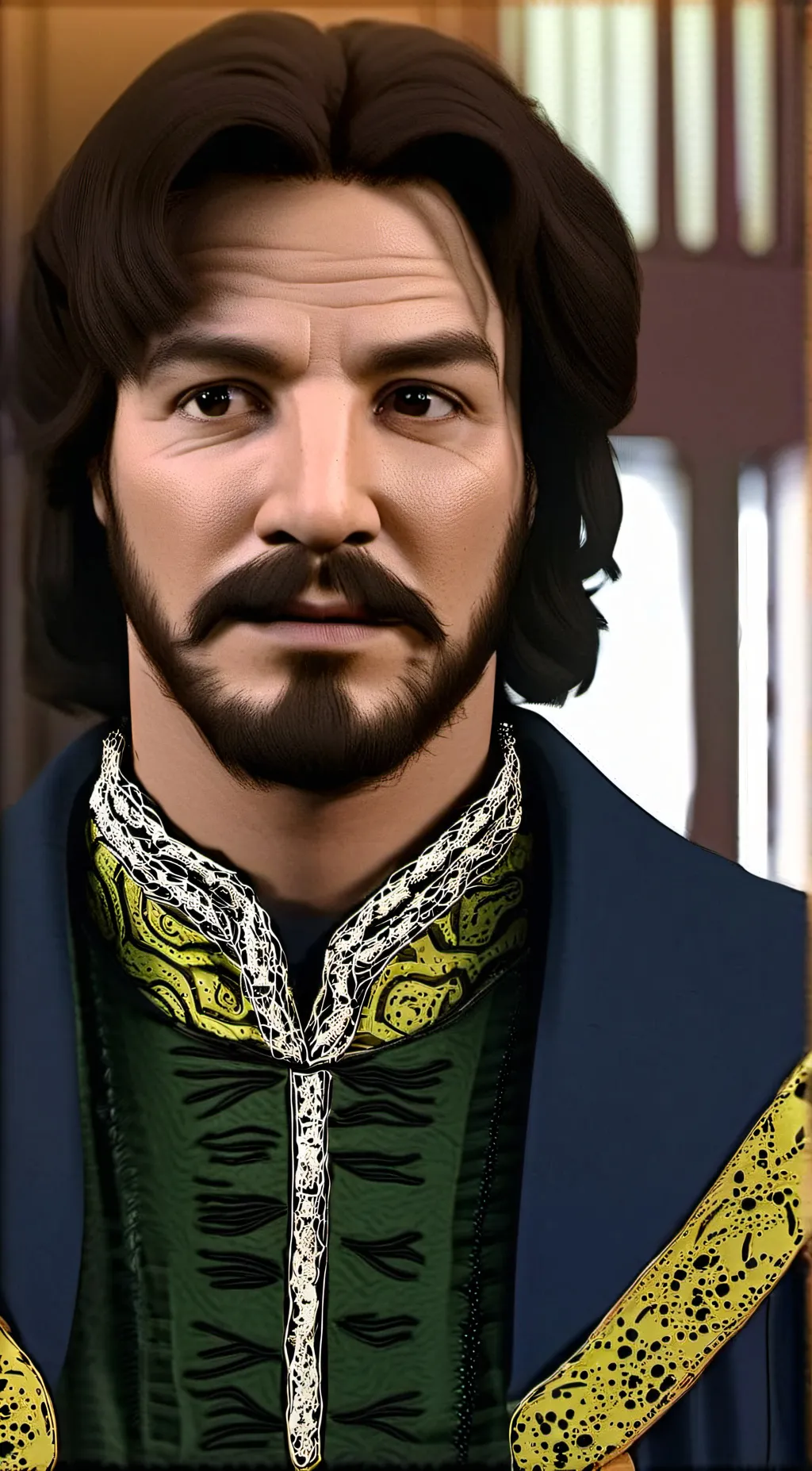 ai character: meme background