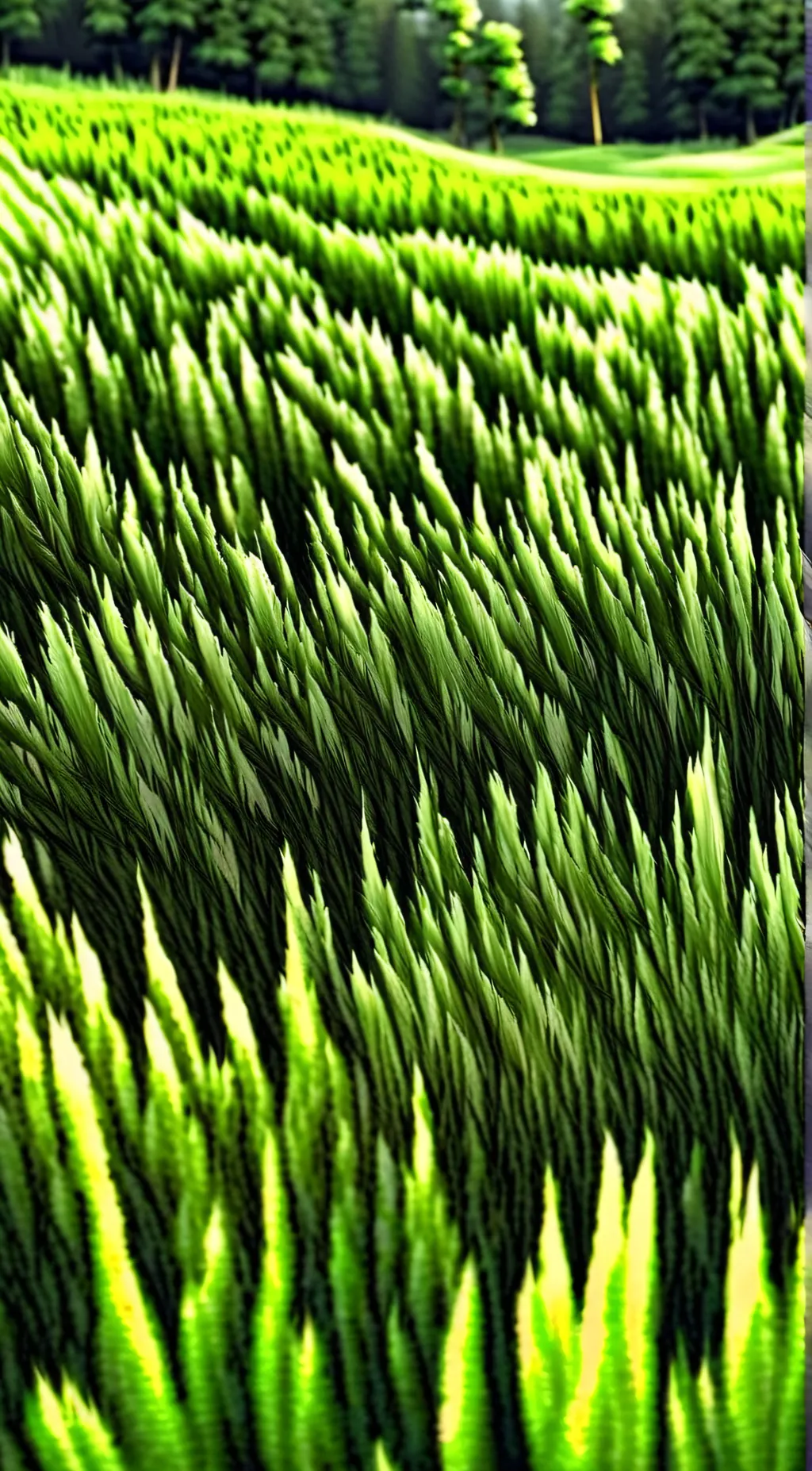 ai character: Touch grass background