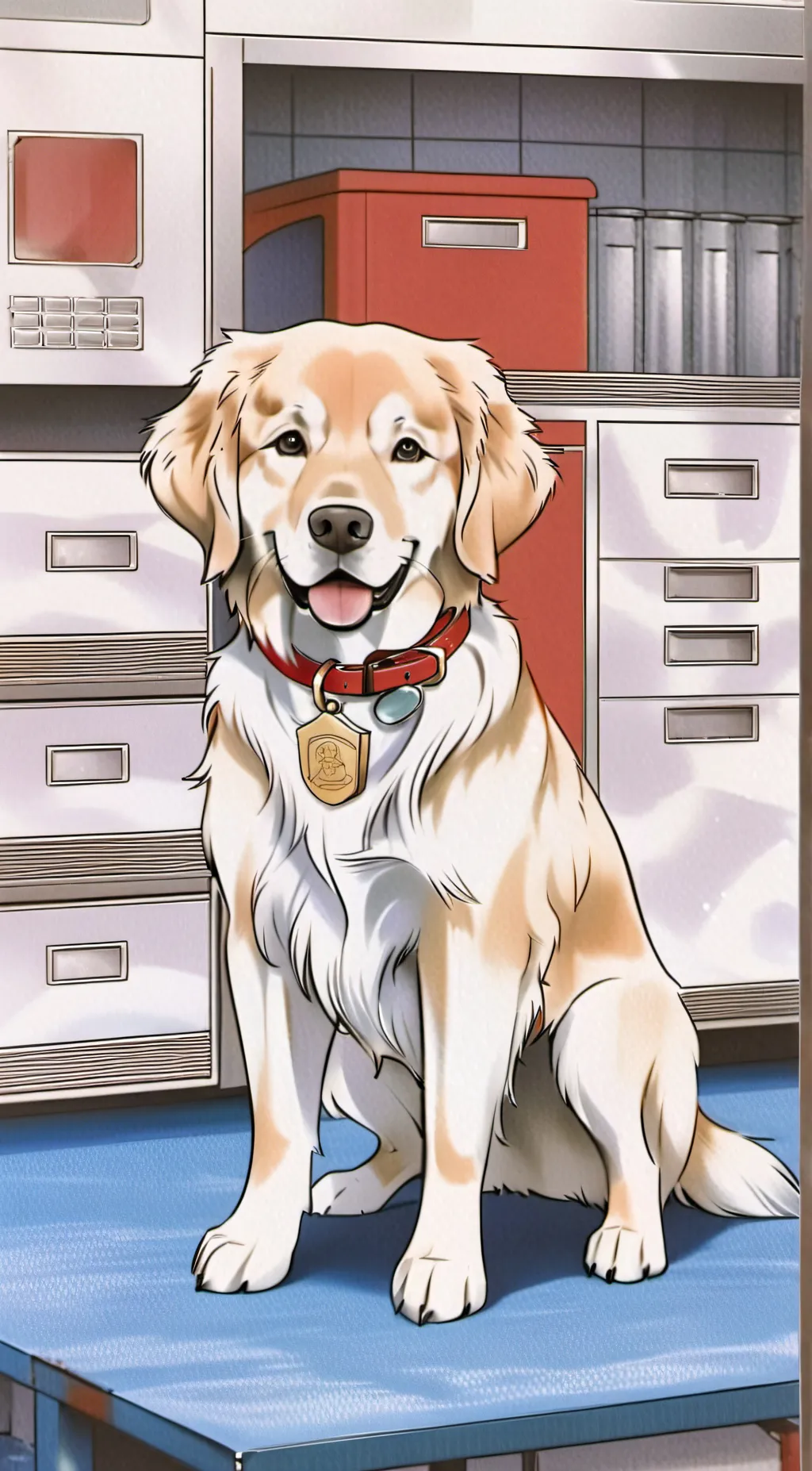 ai character: doggy background