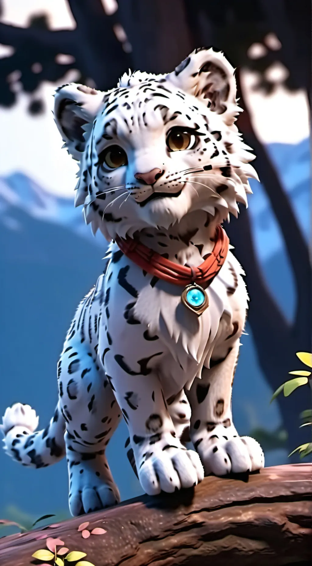 ai character: snowflake ❄️ background