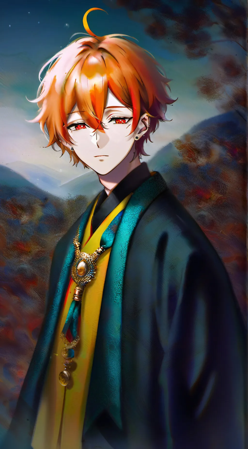 ai character: demon slayer  background