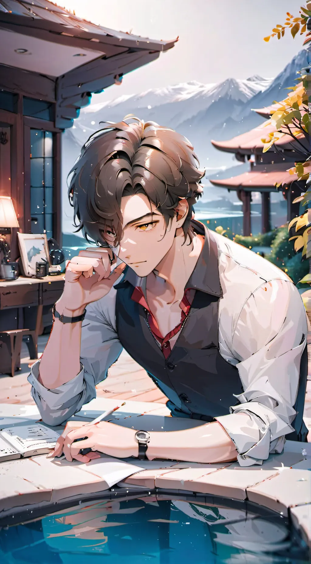 ai character: Milo  background