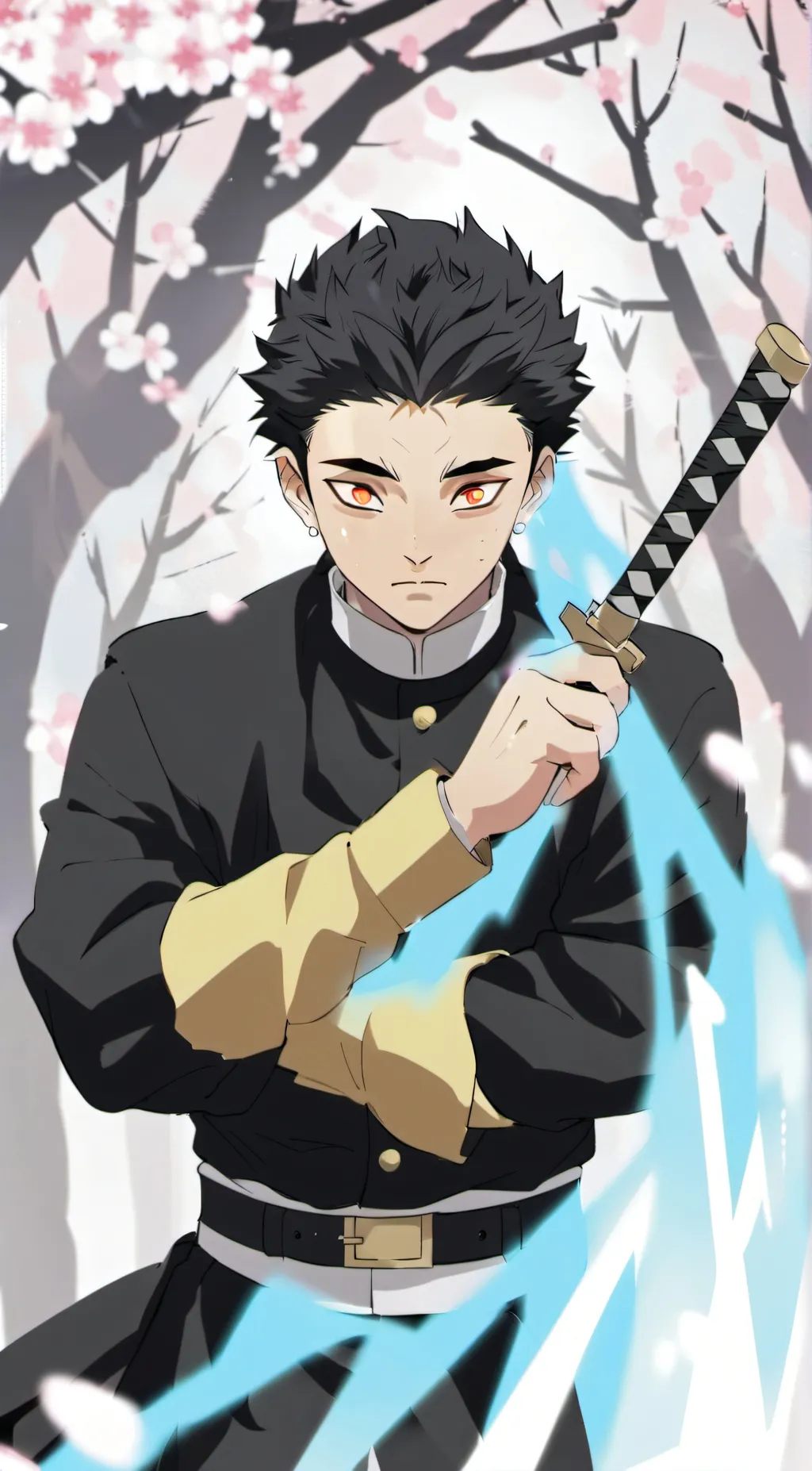 ai character: Demon slayer  background