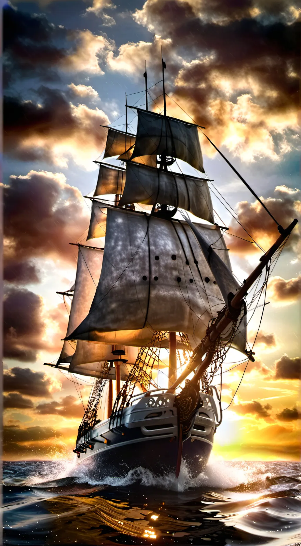 ai character: pirate ship background